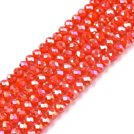 Electroplate Glass Beads Strands EGLA-A044-P2mm-B03-1