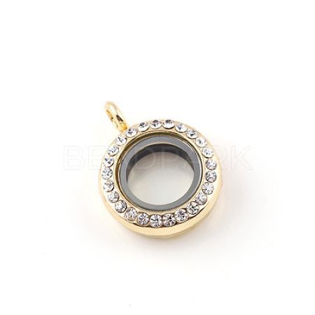Alloy Glass Crystal Rhinestone Pendants PALLOY-TAC0017-01C-1