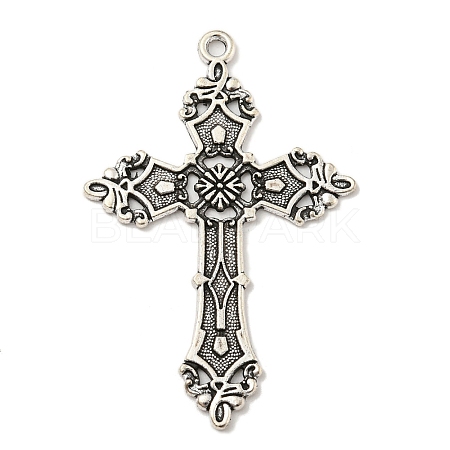 Tibetan Style Alloy Big Pendants TIBE-L013-02AS-02-1