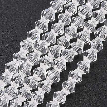 Transparent Glass Beads Strands EGLA-A039-T6mm-D13-1