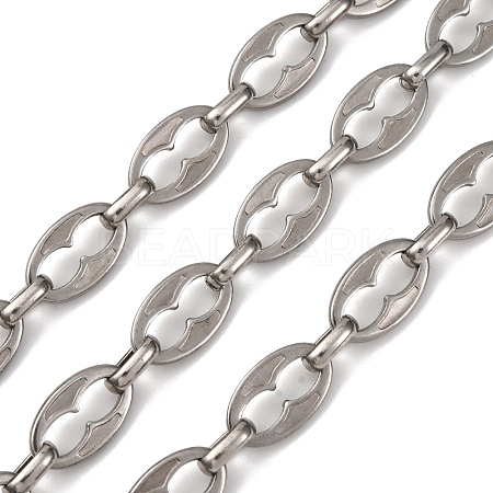 304 Stainless Steel Oval Link Chains CHS-S012-11P-1