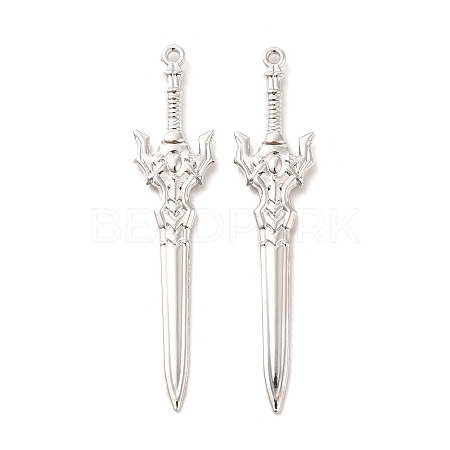 Rack Plating Alloy Big Pendants PALLOY-E025-05P-1