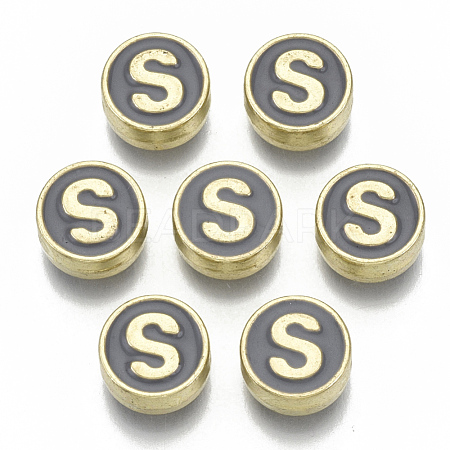 Alloy Enamel Beads ENAM-S122-028S-NR-1