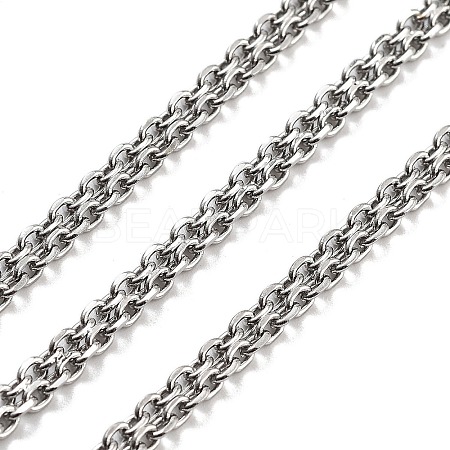 Non-Tarnish 304 Stainless Steel Cable Chain CHS-H026-07A-P-1