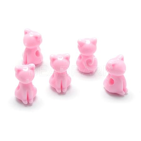 Opaque Acrylic Kitten Beads MACR-S830-02H-1