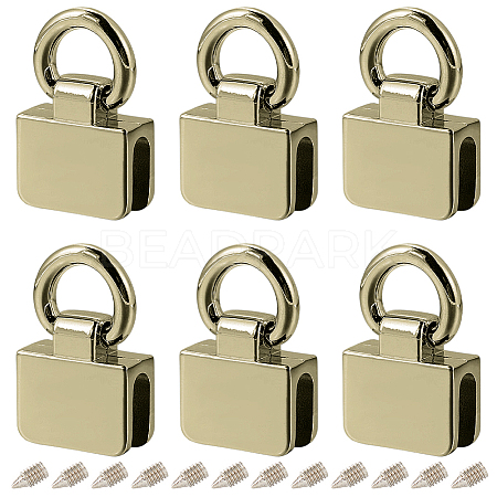 6Pcs Zinc Alloy Bag Buckles FIND-GF0006-89D-1