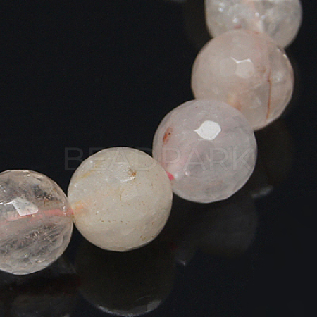 Natural Rose Quartz Beads Strands X-G-G213-8mm-35-1