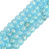 Handmade Foil Lampwork Beads Strands FOIL-K003-06A-07-1