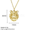 Real 18K Gold Plated Stainless Steel Pendant Necklace GF1493-06-1