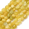 Natural Korea Olive Jade Nuggets Beads Strands G-T150-A02-01-2