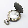 Vintage Zinc Alloy Quartz Watch Heads for Pocket Watch Pendant Necklace Making WACH-R005-09-3