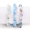 Chips Natural Mixed Stone Stretch Bracelets X-BJEW-JB05643-2