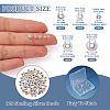 50Pcs 5 Styles 925 Sterling Silver Beads STER-TA0001-18-3
