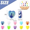 200Pcs 2 Colors ABS Plastic Beads KY-FS0001-42B-4