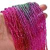 Transparent Painted Glass Beads Strands DGLA-A034-T1mm-A24-2