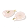 Natural Rose Quartz Pendants G-H318-04G-03-2