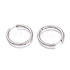 Tarnish Resistant 201 Stainless Steel Huggie Hoop Earrings EJEW-O095-05-13-2