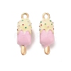 Alloy Enamel Pendants PALLOY-R155-01G-06-1