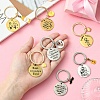 Alloy & 201 Stainless Steel Keychain KEYC-YW00102-01-5
