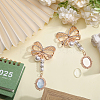 Alloy Bowknot Pendant Decorations JEWB-CA00004-5