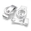 Tarnish Resistant 304 Stainless Steel Magnetic Clasps with Glue-in Ends STAS-G143-72P-3