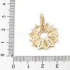 Brass Micro Pave Cubic Zirconia Pendants KK-F939-02D-G-3