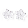Transparent Glass Bead Caps GLAA-N001-07-4