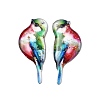 2Pcs Transparent Epoxy Resin Pendants RESI-A044-03C-1