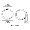 Iron Open Jump Rings IFIN-YW0001-41S-4
