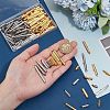140Pcs 14 Styles Brass Slide On End Clasp Tubes KK-PH0009-90-2