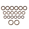 Alloy Spring Gate Rings AJEW-SZ0001-43-1