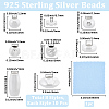 80Pcs 8 Styles 925 Sterling Silver Beads STER-BBC0008-87-2