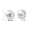 Imitation Pearl Acrylic Beads PL609-1-3
