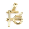 Brass Pendants KK-Z123-22G-02-1