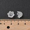 Chunky Clear Transparent Frosted Tulip Flower Acrylic Bead Caps X-PL543-1-3
