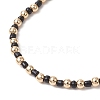 3Pcs Bohemian Style Glass Seed Beaded and Brass Beaded Stretch Bracelets for Women BJEW-JB11799-4