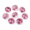 Pointed Back & Back Plated K9 Glass Rhinestone Cabochons RGLA-J012-10mm-209-1