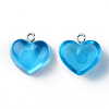 Transparent Resin Pendants X-RESI-R429-30D-1