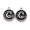 Platinum Plated Alloy Charms ENAM-S118-02C-P-1