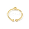 Brass Open Cuff Ring Settings KK-G518-02G-01-3