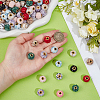 100Pcs 10 Colors Polyester European Beads FIND-SC0020-91-3