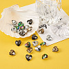 Electroplated Glass Charms EGLA-TA0001-07-5