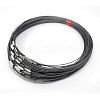 201 Stainless Steel Wire Necklace Cord TWIR-SW001-10-1