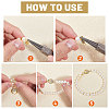  6Pcs Brass Fold Over Clasp with Crystal Rhinestone KK-CA0002-69A-5