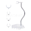 Plastic Minifigures Display Stands with Adjustable Snake Bone Bracket ODIS-WH0070-81A-1