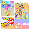 800Pcs 8 Colors Opaque Plastic Beads KY-SC0001-87-5