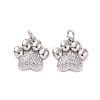 Rack Plating Brass Micro Pave Cubic Zirconia Charms KK-C008-36P-2