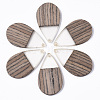 Resin & Walnut Wood Pendants X-RESI-T035-14-1