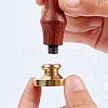 Wax Seal Brass Stamp Head AJEW-WH0209-560-4