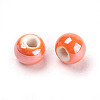 Glazed Porcelain Beads PORC-D001-8mm-18-2
